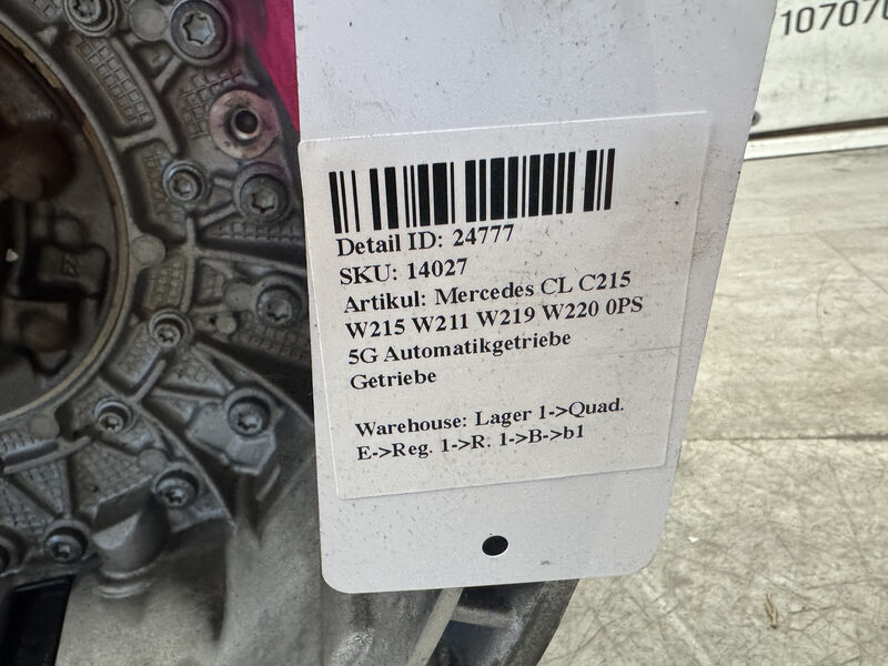 Mercedes CL  C215 W215 W211 W219 W220 5G Automatikgetriebe Getriebe Bild 6