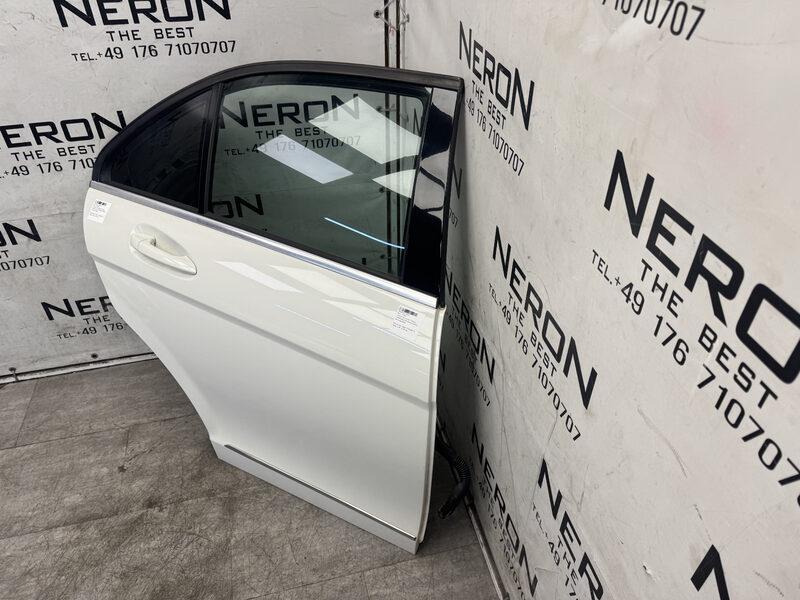 Mercedes C Klasse W204 Limo Tür Hinten Rechts 650 Arctic Weis Bild 3