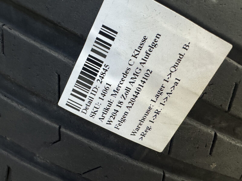 Mercedes C Klasse W204 18 Zoll AMG Alufelgen Felgen A2044014102 Bild 7