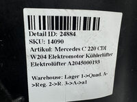 Mercedes C 220 CDI W204  Elektromotor Kühlerlüfter Elektrolüfter A2045000193 Bild 6