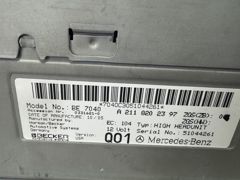 Mercedes E Klasse W211 W219 Navi Navigation Autoradio A2118202397 Bild 4