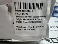 2 Stück Bremsscheibe Delphi Vorne für LR Discovery 3/4 RR Sport SDB000604G Bild 7