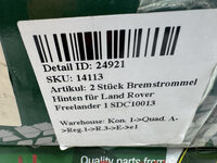2 Stück Bremstrommel Hinten für Land Rover Freelander 1 SDC10013 Bild 7