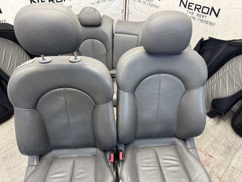 Mercedes CLK W209 Coupe Innenausstattung Ausstattung Sitze Kunstleder Grau Bild 3