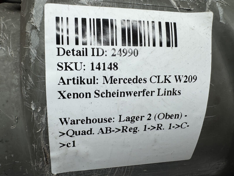 Mercedes CLK W209 Xenon Scheinwerfer Links Bild 9