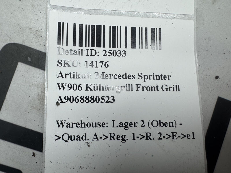 Mercedes Sprinter W906 Kühlergrill Front Grill A9068880523 Bild 7