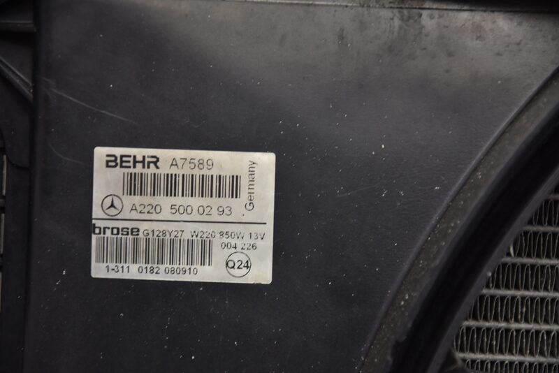 Mercedes CL SL 600 55 AMG C215 W215 R230 Kühler Paket Wasser Öl Klima Lüfter Bild 8