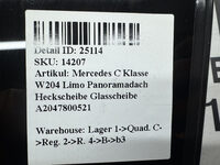 Mercedes C Klasse W204 Limo Panoramadach Heckscheibe Glasscheibe A2047800521 Bild 5