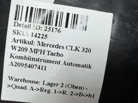 Mercedes CLK 320 W209 MPH Tacho Kombiinstrument Automatik A2095407411 Bild 5