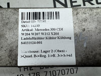 Mercedes 350 CDI W204 W207 W212 X204 Ladeluftkühler Kühler Kühlung 84031024-001 Bild 8