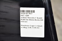 Mercedes C Klasse W204 Kombi Tür Hinten Rechts 040 Schwarz Bild 9