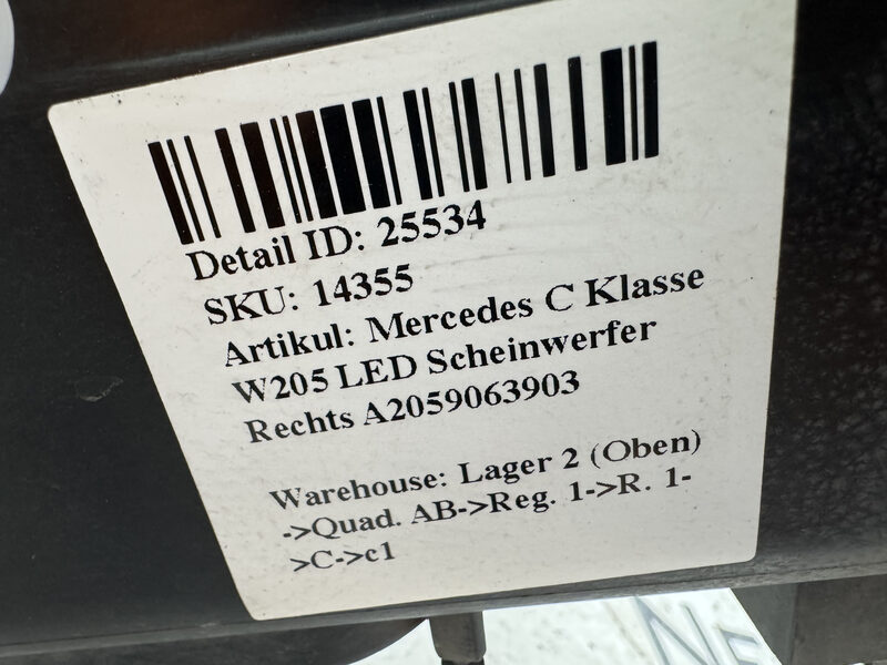 Mercedes C Klasse W205  LED Scheinwerfer Links A2059063903 Bild 7