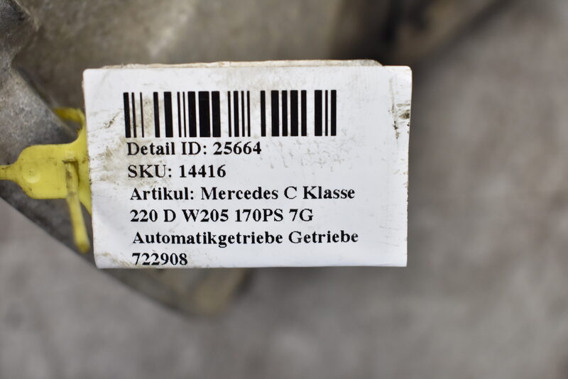 Mercedes C Klasse 220 D W205  170PS 7G Automatikgetriebe Getriebe 722908 Bild 6