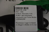 Mercedes CLK W209 C209 Sicherheits Anschnall Gurt Vorne Links Rechts A2098602585 Bild 3