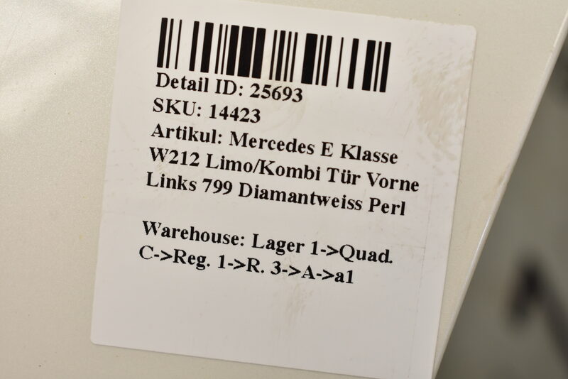 Mercedes E Klasse W212 Limo/Kombi Tür Vorne Links 799 Diamantweiss Perl Bild 6