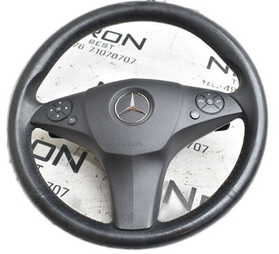 Mercedes C Klasse W204  Lenkrad Leder Multifunktion  Schwarz A2044602703