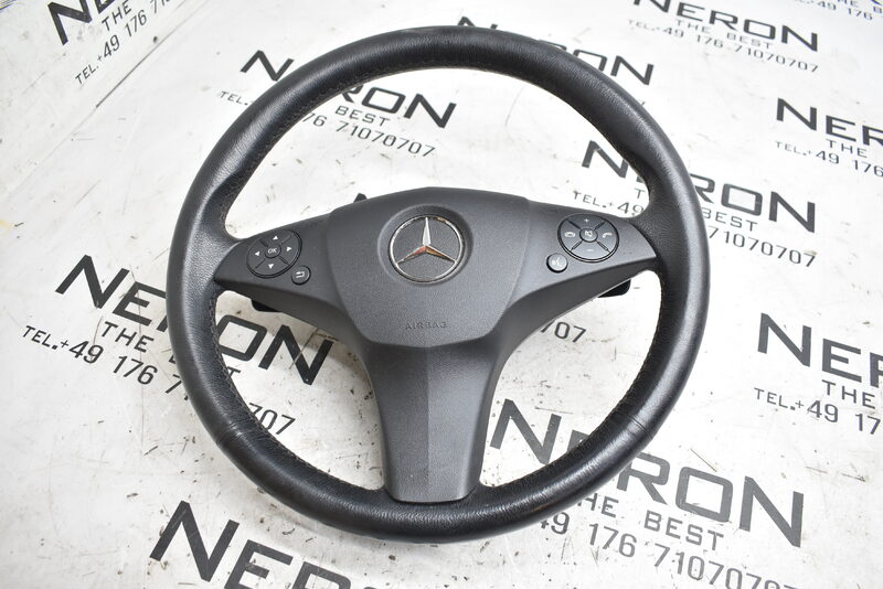 Mercedes C Klasse W204  Lenkrad Leder Multifunktion  Schwarz A2044602703