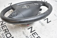 Mercedes C Klasse W204  Lenkrad Leder Multifunktion  Schwarz A2044602703 Bild 3