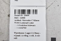 Mercedes C Klasse W204  Lenkrad Leder Multifunktion  Schwarz A2044602703 Bild 7