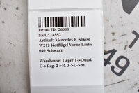 Mercedes E Klasse W212  Kotflügel Vorne Links 040 Schwarz Bild 5