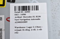 Mercedes SL R230  Navi Navigation Autoradio A2308202889 Bild 7