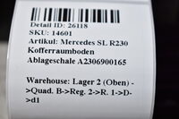 Mercedes SL R230  Kofferraumboden Ablageschale A2306900165 Bild 5