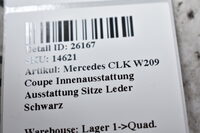 Mercedes CLK W209 Coupe Innenausstattung Ausstattung Sitze Leder Schwarz Bild 10