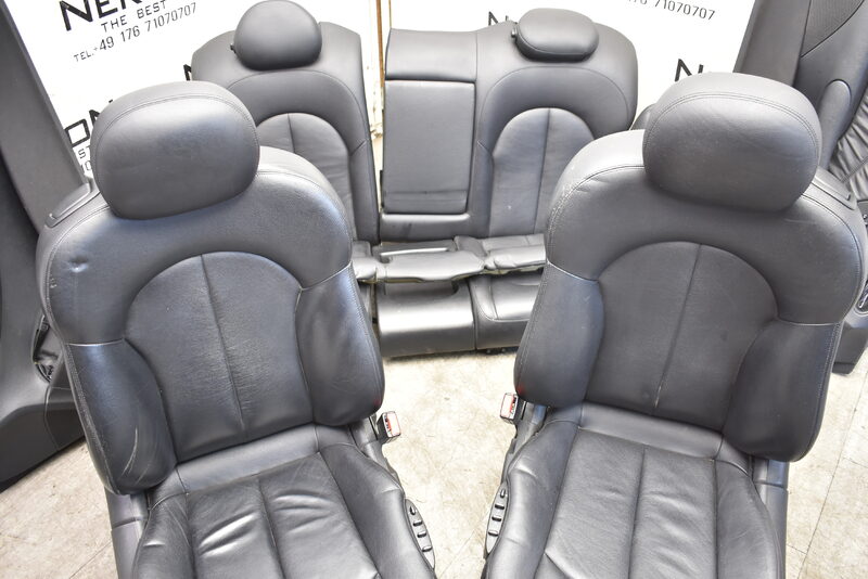 Mercedes CLK W209 Coupe Innenausstattung Ausstattung Sitze Leder Schwarz Bild 3