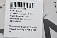 Mercedes E Klasse W212  Lenkrad Leder Multifunktion  Schwarz A2124600303 Bild 9
