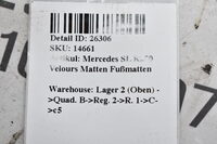Mercedes SL R230  Velours Matten Fußmatten Bild 7