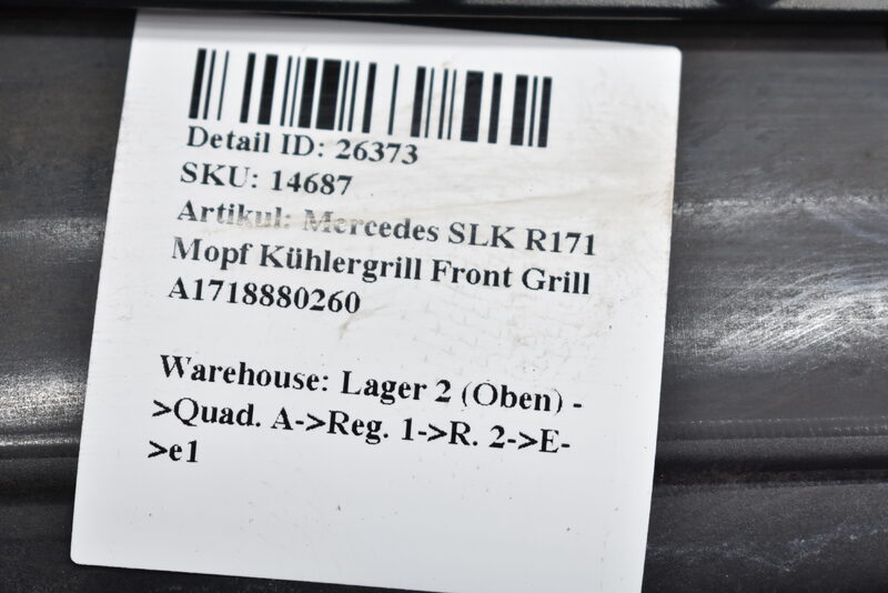 Mercedes SLK R171 Mopf Kühlergrill Front Grill A1718880260 Bild 10