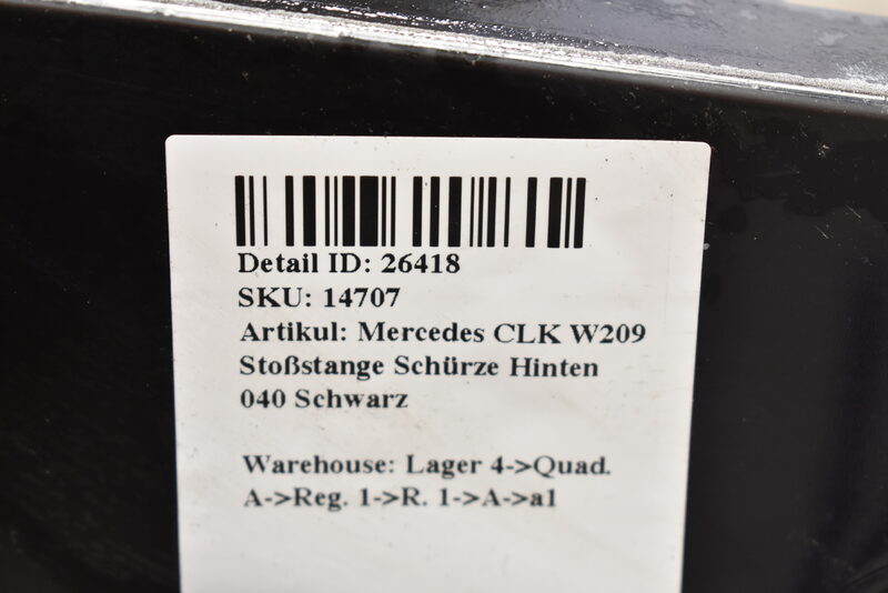 Mercedes CLK W209 Stoßstange Schürze Hinten 040 Schwarz Bild 6
