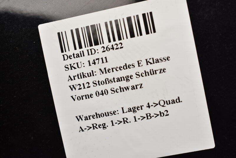 Mercedes E Klasse W212 Stoßstange Schürze Vorne 040 Schwarz Bild 7