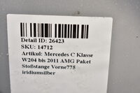 Mercedes C Klasse W204 bis 2011 AMG Paket Stoßstange Vorne775 iridiumsilber Bild 8