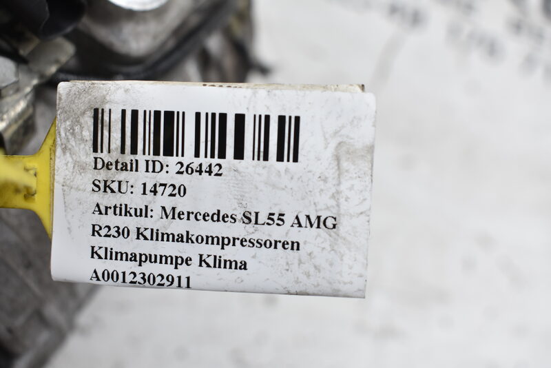 Mercedes SL55 AMG R230  Klimakompressoren Klimapumpe Klima A0012302911 Bild 3