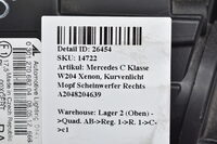 Mercedes C Klasse W204  Xenon, Kurvenlicht Mopf Scheinwerfer Rechts A2048204639 Bild 9