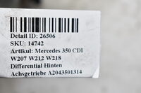 Mercedes 350 CDI W207 W212 W218 Differential Hinten Achsgetriebe A2043501314 Bild 4