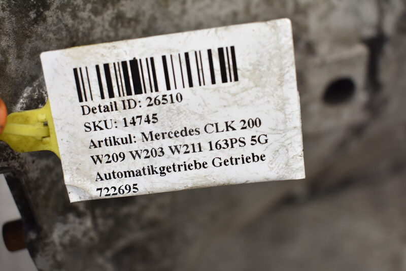 Mercedes CLK 200 W209 W203 W211 163PS 5G Automatikgetriebe Getriebe 722695 Bild 6