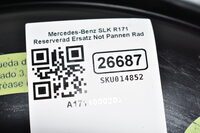 Mercedes-Benz SLK R171  Reserverad Ersatz Not Pannen Rad A1714000202 Bild 7