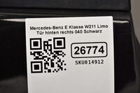 Mercedes-Benz E Klasse W211 Limo Tür  hinten rechts 040 Schwarz Bild 5