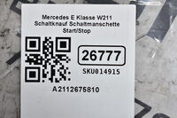 Mercedes E Klasse W211 Schaltknauf Schaltmanschette Start/Stop A2112675810 Bild 6