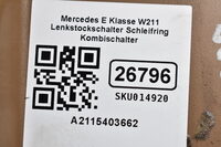 Mercedes-Benz E Klasse Limousine W211  Lenkstockschalter Schleifring Kombischalter A2115403662 Bild 6