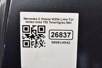 Mercedes C Klasse W204 Limo Tür hinten links 755 Tenoritgrau Met Bild 5