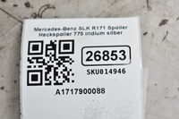 Mercedes-Benz SLK R171 Spoiler Heckspoiler 775 iridium silber A1717900088 Bild 7