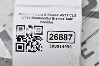 Mercedes-Benz E Klasse W211 CLS W219 Bremssattel Bremse Satz Brembo Bild 7