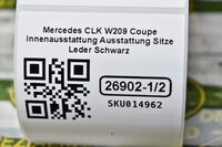 Mercedes CLK W209 Coupe Innenausstattung Ausstattung Sitze Leder Schwarz Bild 10