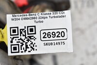 Mercedes-Benz C Klasse 320 CDI  W204  OM642960 224ps Turbolader Turbo A6420902880 Bild 6