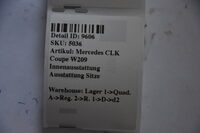 Mercedes CLK W209 Coupe Innenausstattung Ausstattung Sitze Leder Grau Bild 12
