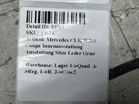 Mercedes CLK W209 Coupe Innenausstattung Ausstattung Sitze Leder Grau Bild 13
