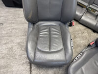 Mercedes CLK W209 Coupe Innenausstattung Ausstattung Sitze Leder Grau Bild 3